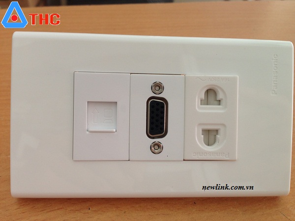 Bộ Nhân WallPlate Mạng+ VGA+ Điện 